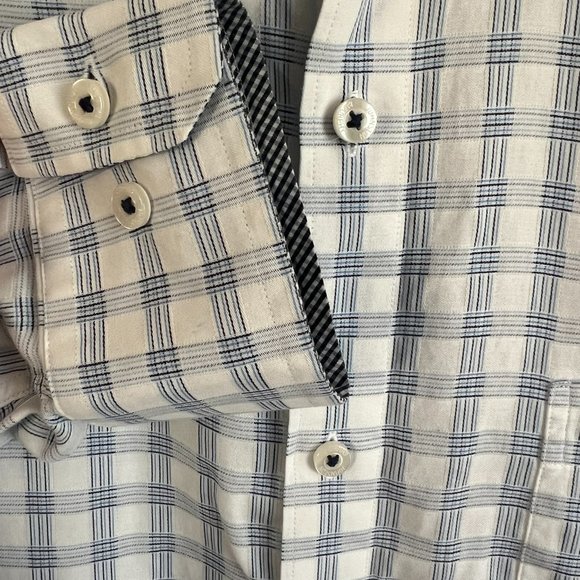 (2) Patterned Cotton Collared Shirts // Johnston & Murphy Men's Size XXL - Picture 5 of 13